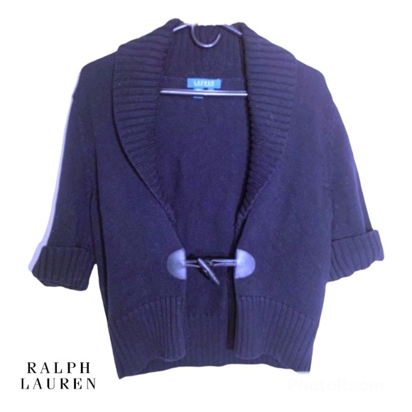Lauren Ralph Lauren Black Sweater Cardigan - Picture 1 of 4